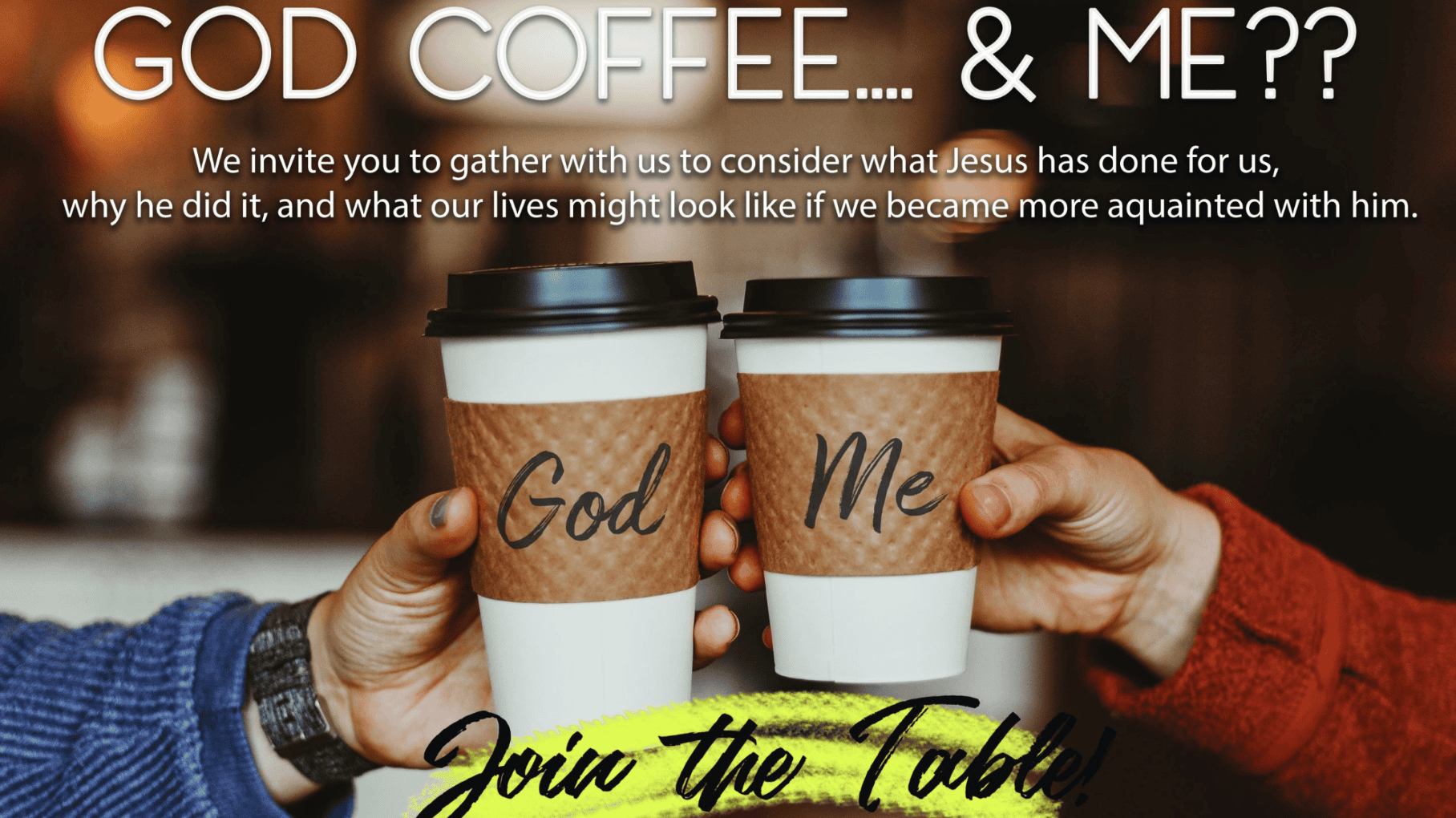 God Coffee and Me?